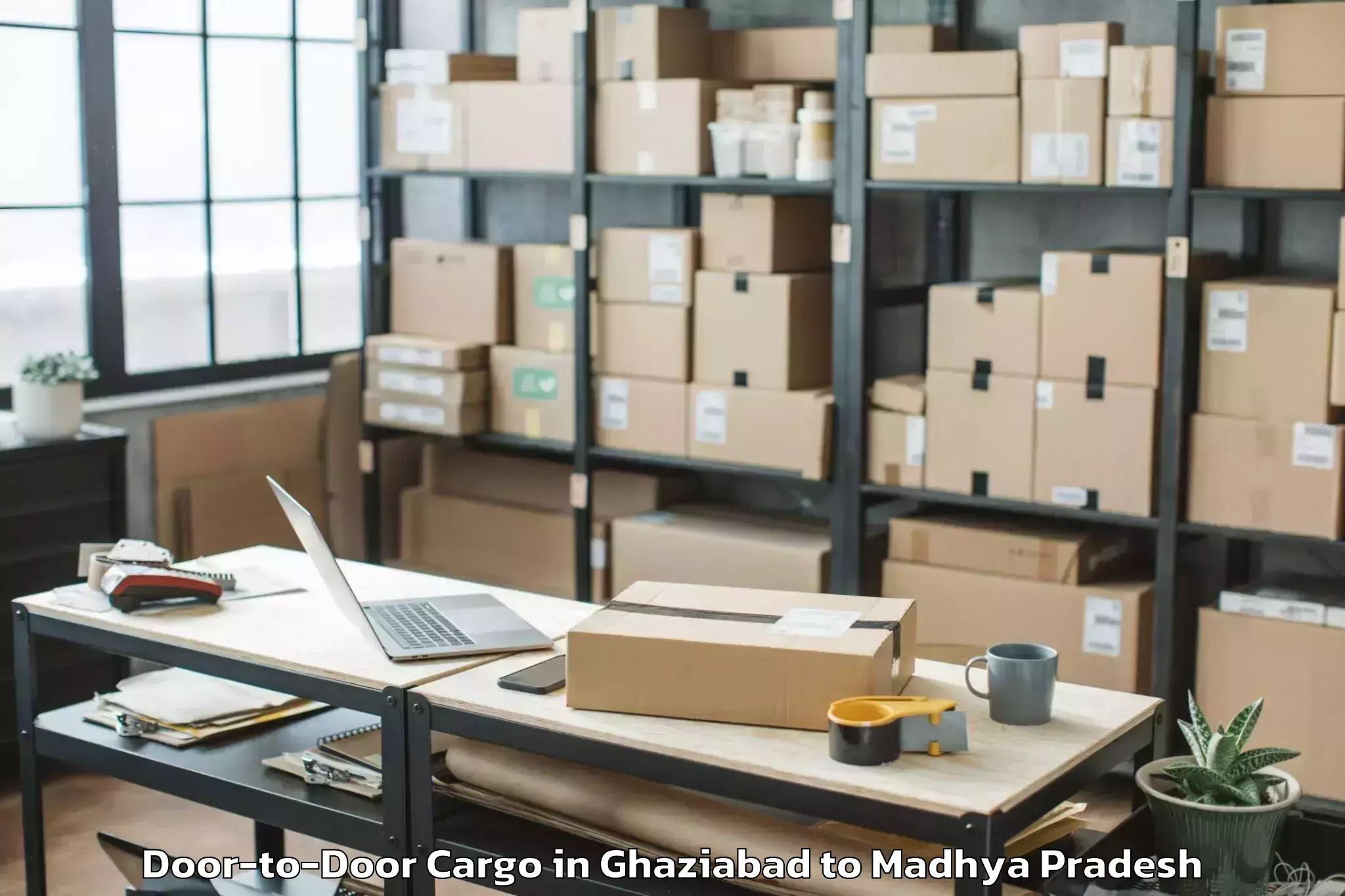 Professional Ghaziabad to Khilchipur Door To Door Cargo